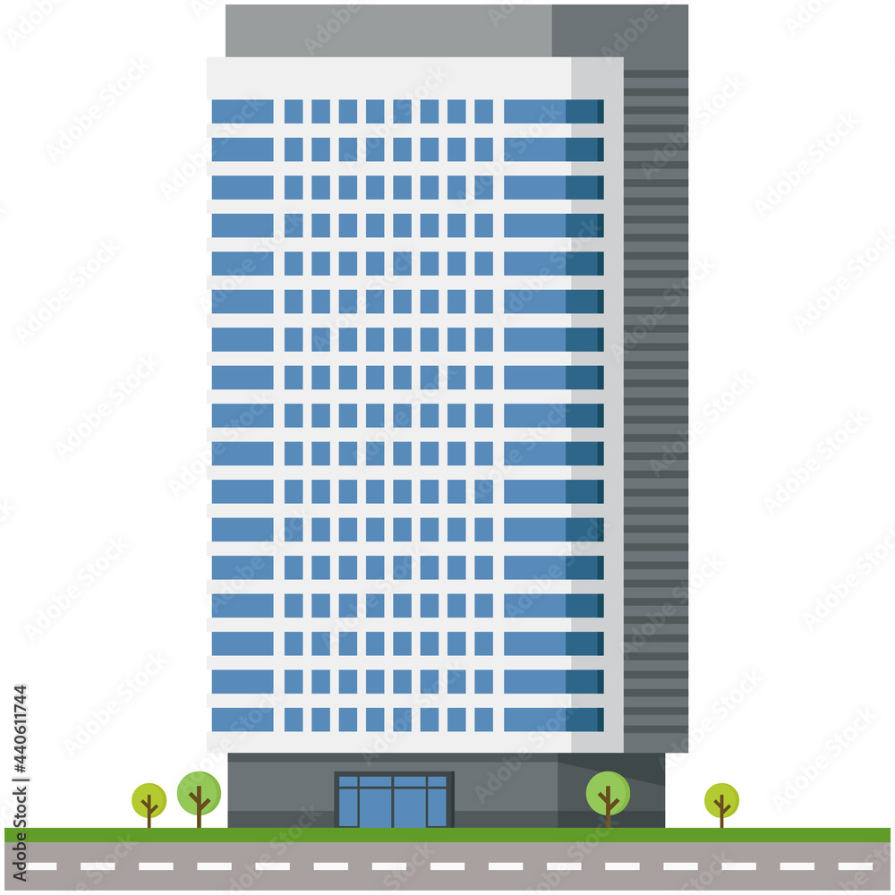 Office city building beautiful illustration. Office city building beautiful illustration.