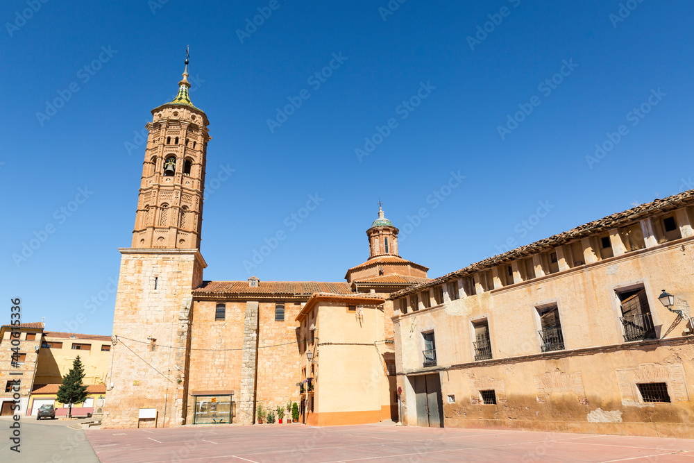 parish church of the Assumption of Our Lady in Baguena town, province of Teruel, Aragon, Spain