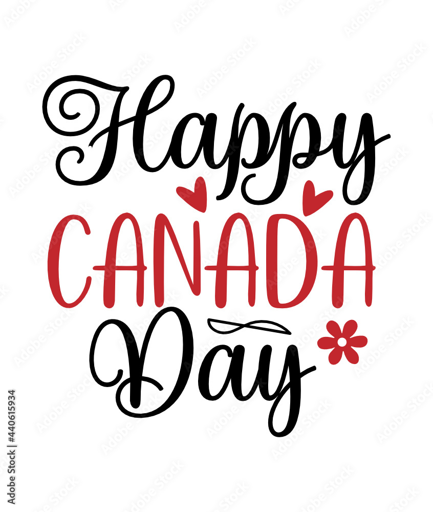 Happy Canada Day layer by  layer svg cut file