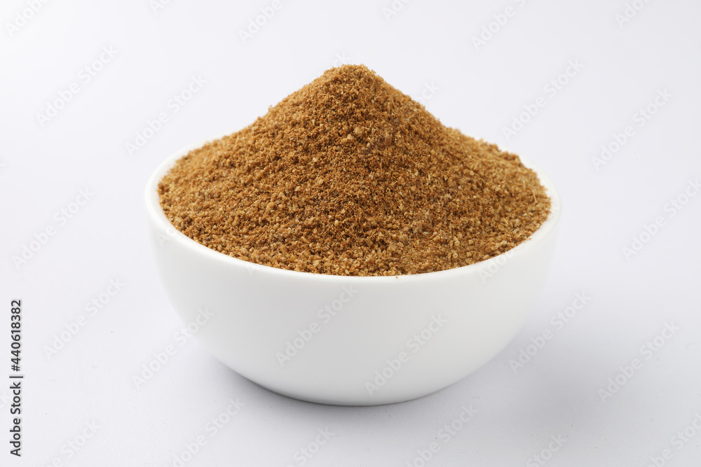 jeera powder or ground cumin, cumin powder an Indian food ingredient