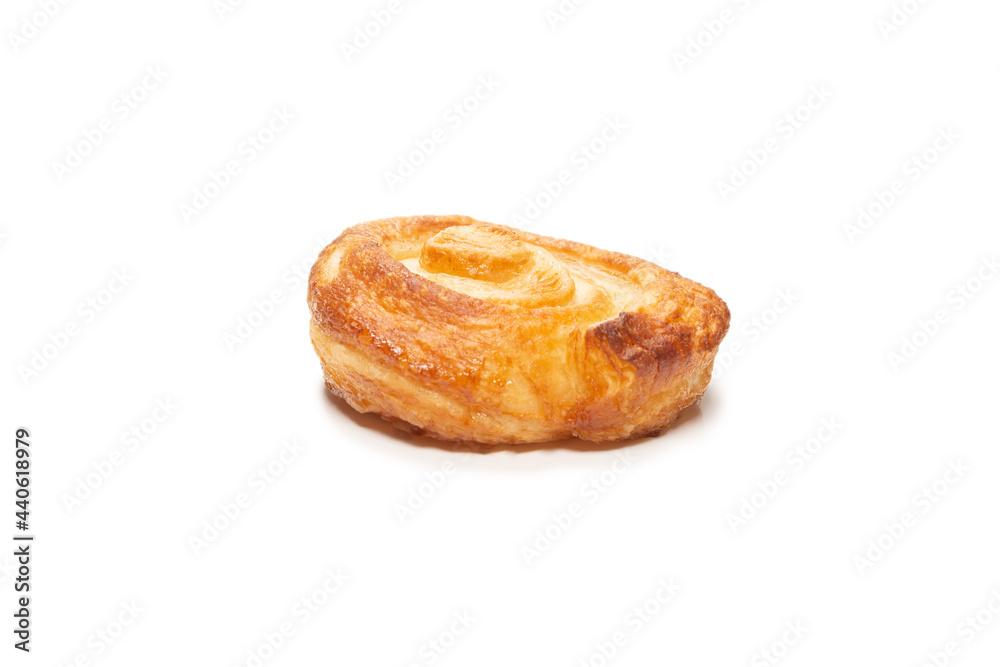 Tasty puff isolated on a white background.