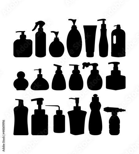 Perfume bottle silhouette. Good use for symbol, icon, sign or any design you want.