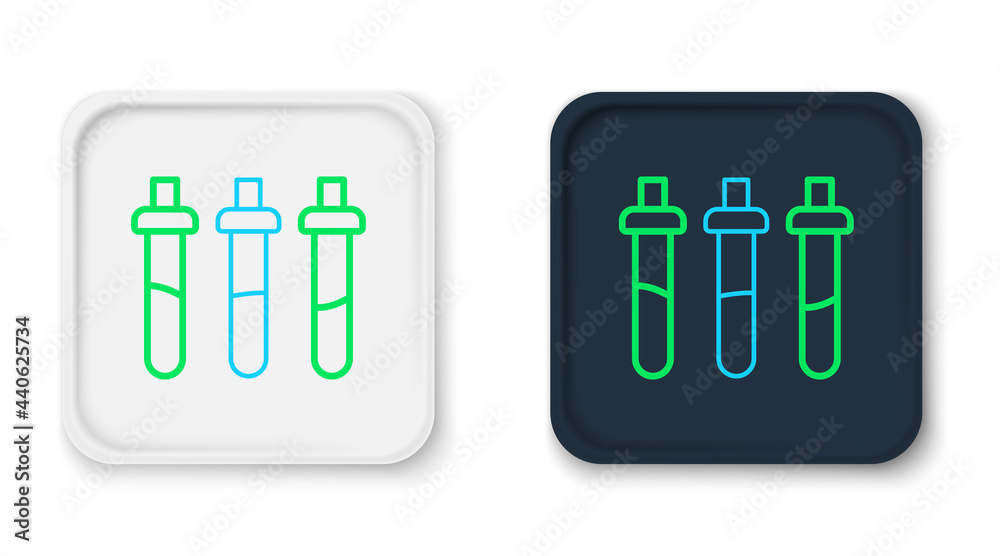 Line Reagent bottle for physics and chemistry icon isolated on white background. Colorful outline concept. Vector Line Reagent bottle for physics and chemistry icon isolated on white background. Colorful outline concept. Vector