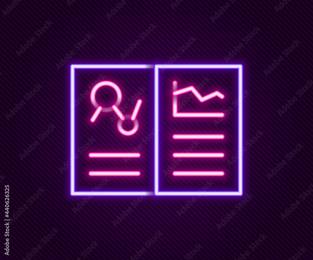 Glowing neon line Medical clipboard with clinical record icon isolated on black background. Health insurance form. Prescription, medical check marks report. Colorful outline concept. Vector Glowing neon line Medical clipboard with clinical record icon isolated on black background. Health insurance form. Prescription, medical check marks report. Colorful outline concept. Vector