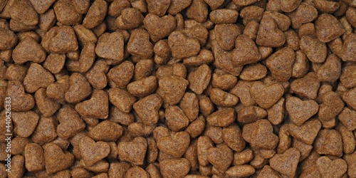 Photography Heart shaped dryed food for cats and dogs