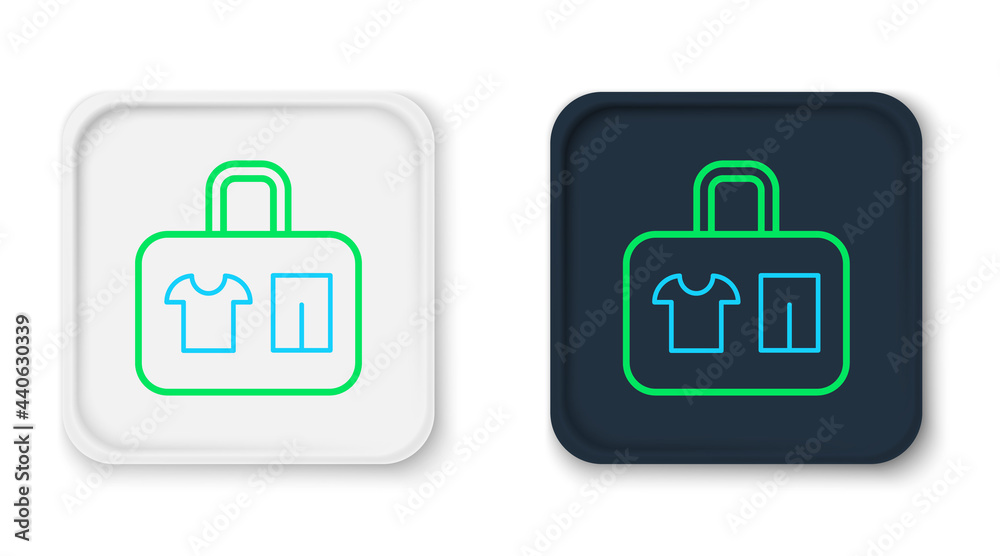 Line Suitcase for travel icon isolated on white background. Traveling baggage sign. Travel luggage icon. Colorful outline concept. Vector Line Suitcase for travel icon isolated on white background. Traveling baggage sign. Travel luggage icon. Colorful outline concept. Vector