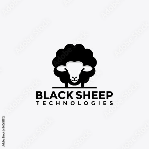 Sheep logo vector template