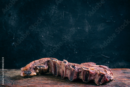 strip of traditional Argentine beef roast photo