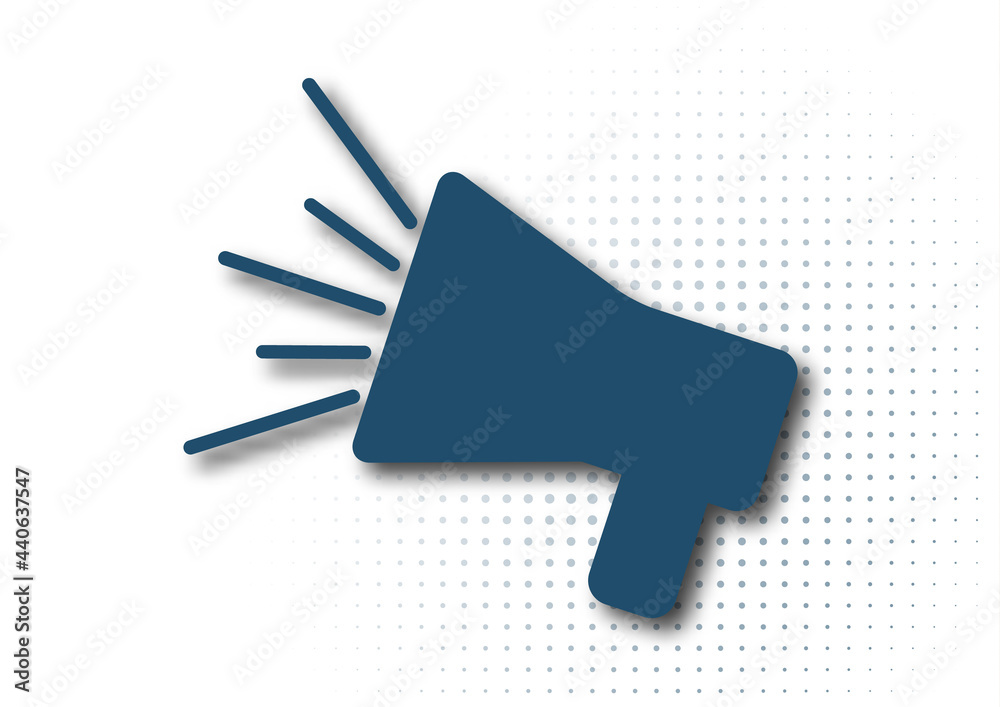 Loudspeaker icon. Broadcasting news. Vector Loudspeaker icon. Broadcasting news. Vector