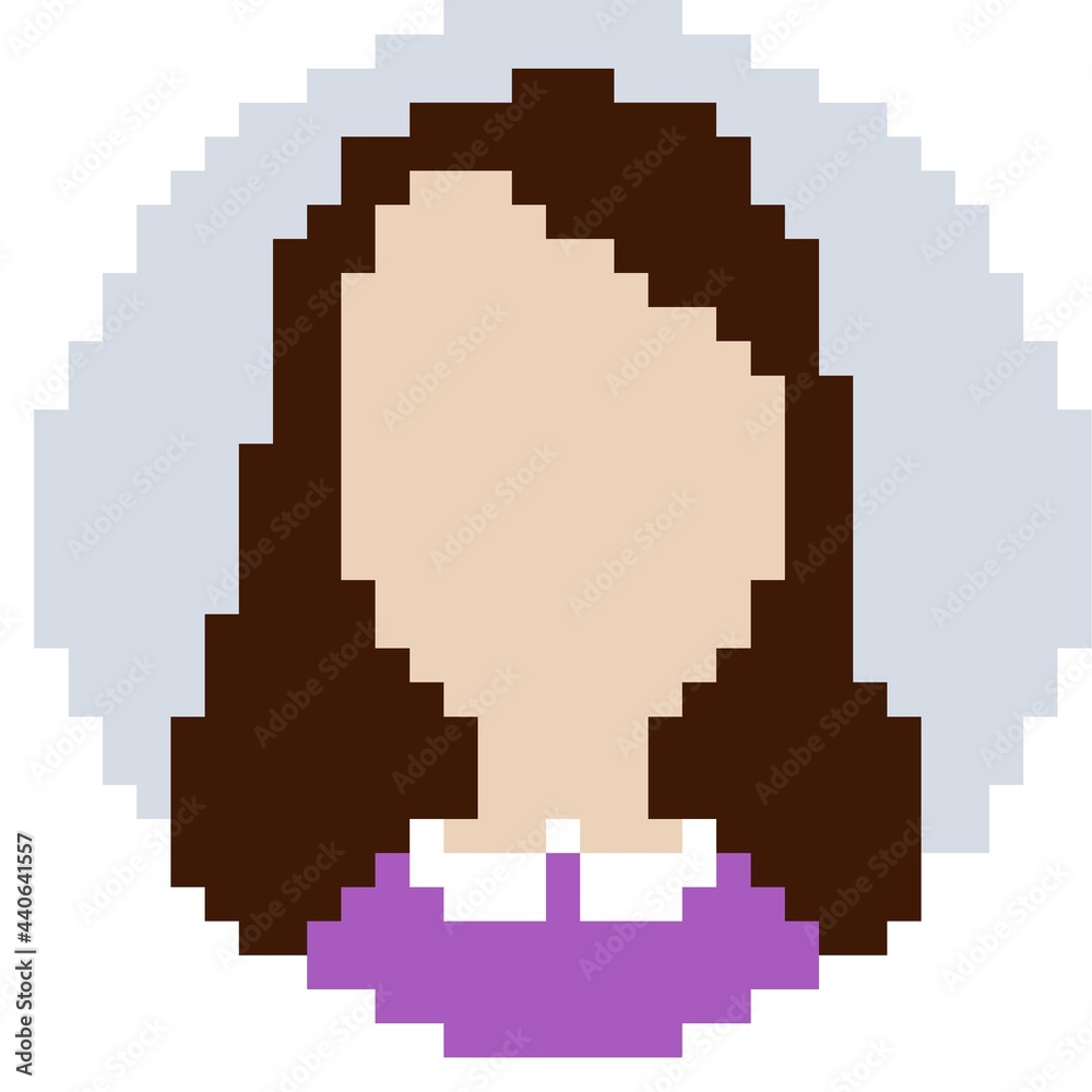 Pixel art profile avatar concept