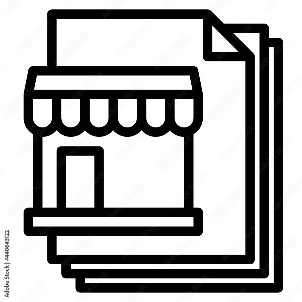 shop line icon shop line icon