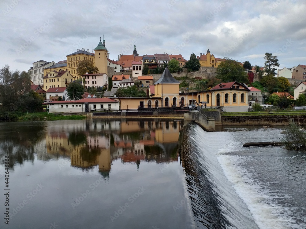 the river in the town