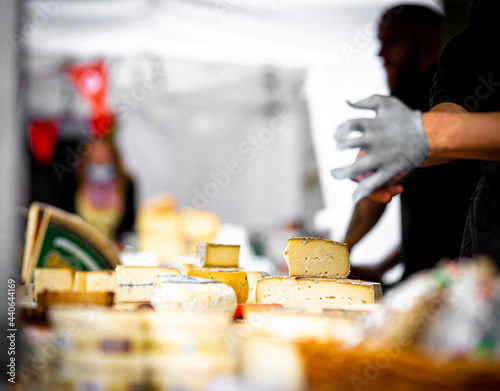 The cheese market in West London in summer photo