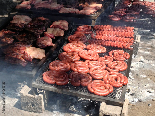 Asado argentino carne asada