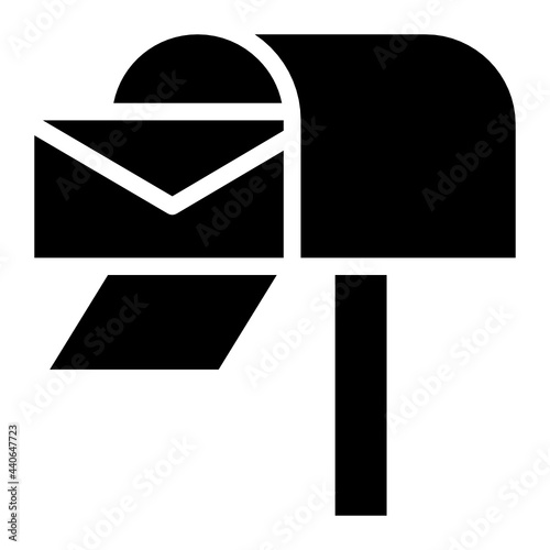 mailbox glyph icon