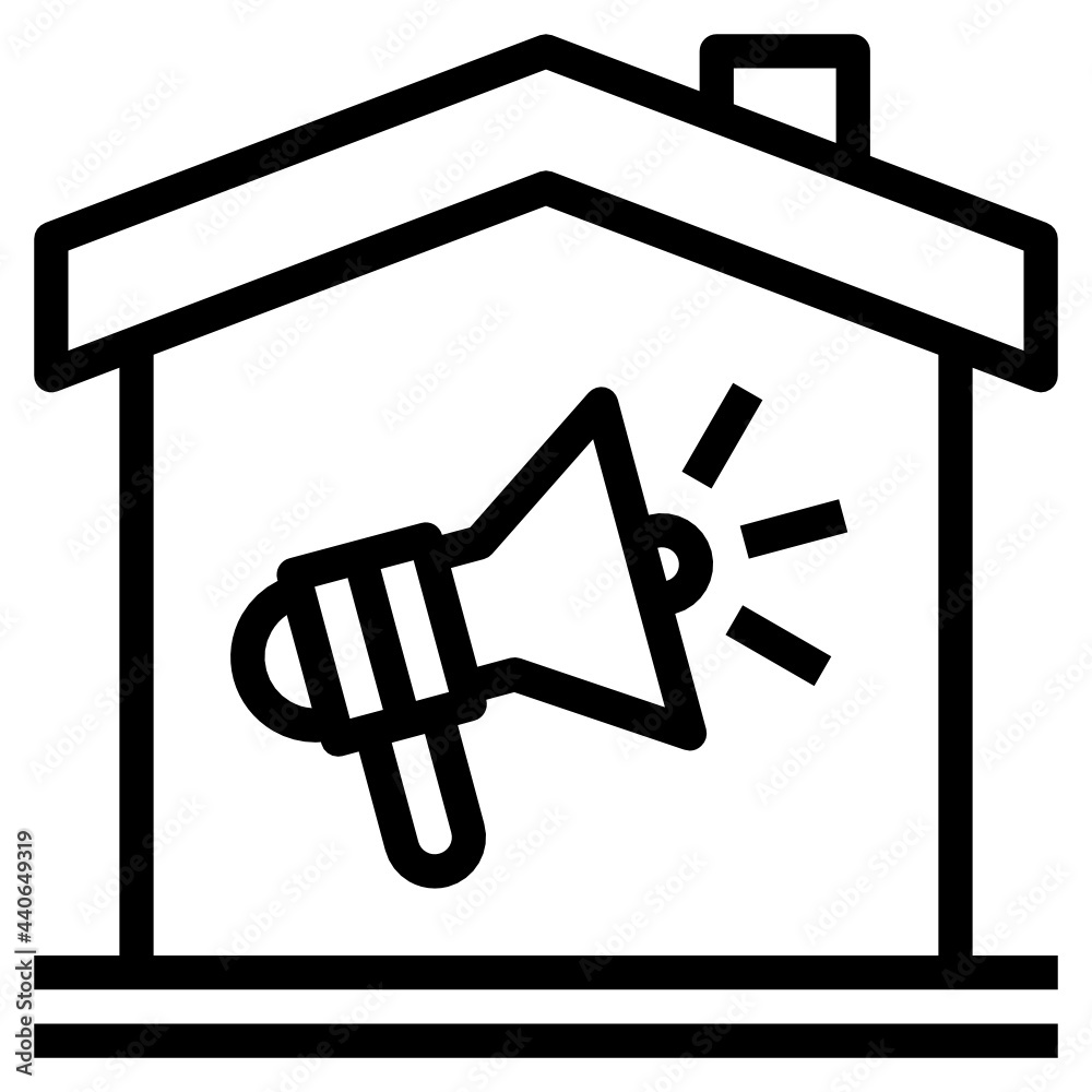 megaphone line icon megaphone line icon