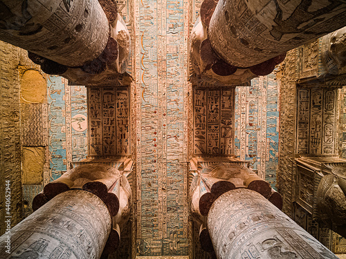interior of a egyptian temple  photo