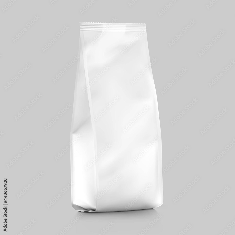 Realistic food bag. Isometric view. Vector illustration. Can be use for template your design, presentation, promo, ad. EPS 10. Realistic food bag. Isometric view. Vector illustration. Can be use for template your design, presentation, promo, ad. EPS 10.