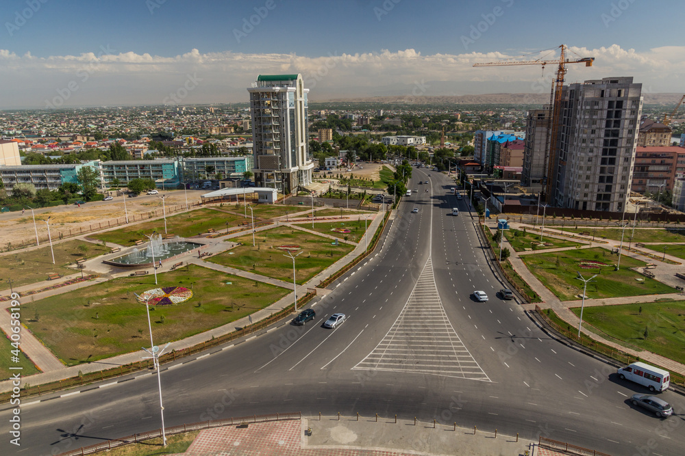 Skyline view of Khujand, Tajikistan Skyline view of Khujand, Tajikistan