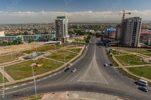 Skyline view of Khujand, Tajikistan