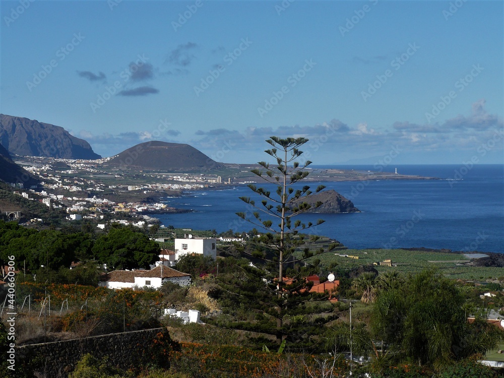Panorama mit Landschaften in Icod de los Vinos / Teneriffa