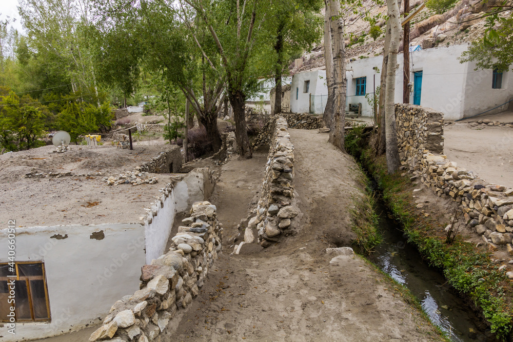 Langar village in Wakhan valley, Tajikistan