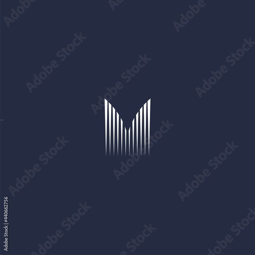 m letter logo design. modern and creative design