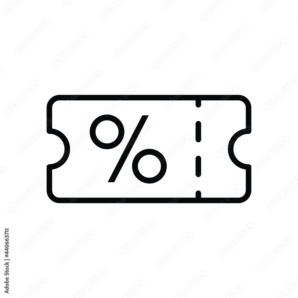 discount coupon icon vector. sale percent sign discount coupon icon vector. sale percent sign
