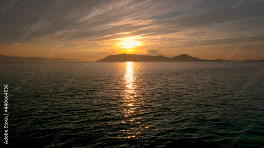 【自然風景】空から見る夕方の海 ドローン 空撮 【自然風景】空から見る夕方の海 ドローン 空撮