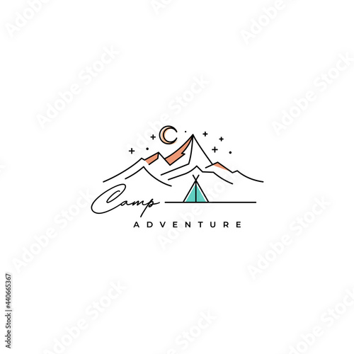 Mountain Adventure outdoor logo design