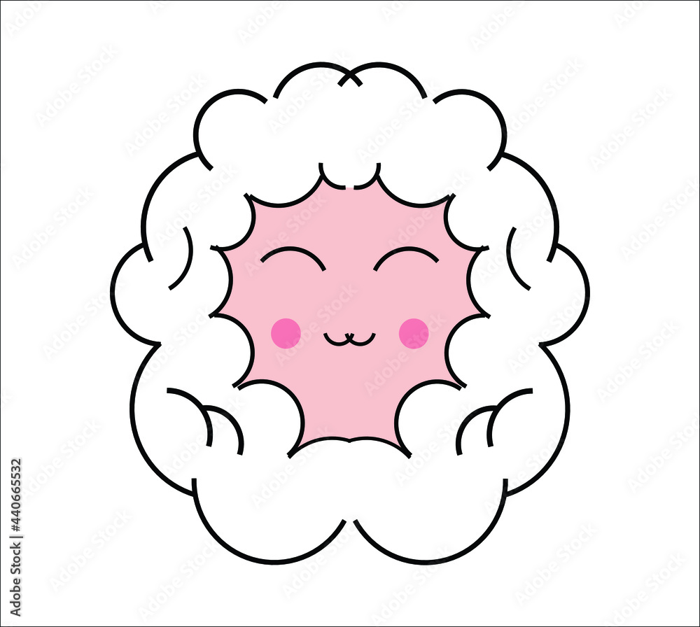 cute goat in cartoon style. cute goat in cartoon style.