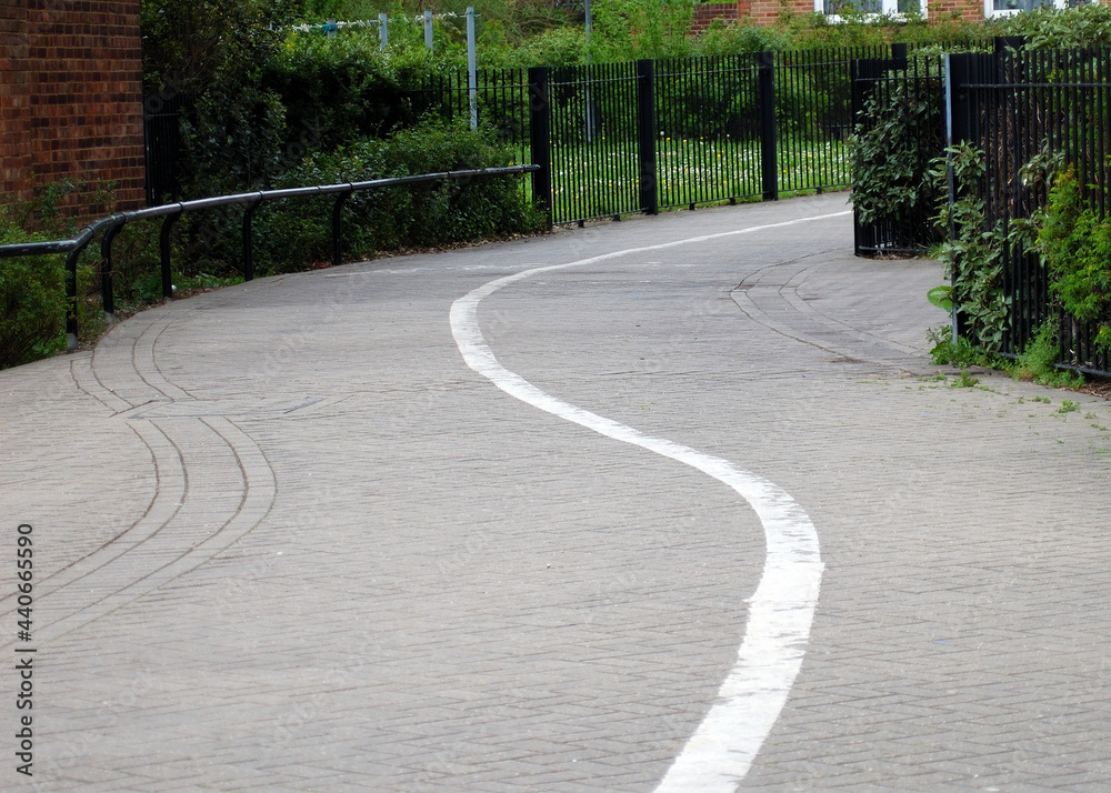 Obraz premium road in the park