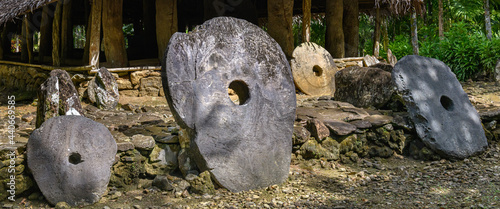 Photos Stone currency of Yap, Micronesia