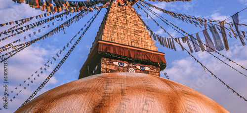 Fotografie, Obraz Boudhanath stupa