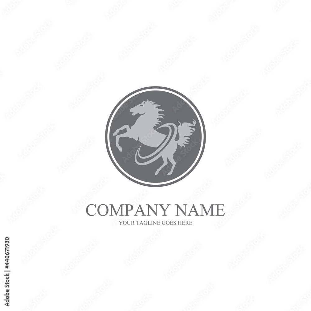 simple horse icon vector logo free simple horse icon vector logo free