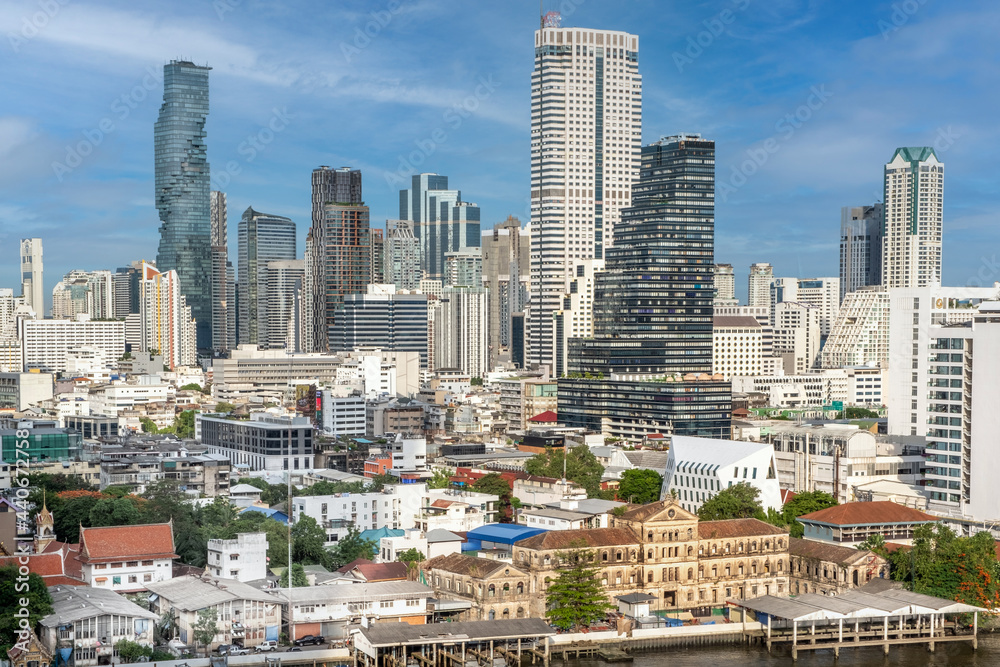 Fototapeta premium Central business district of Bangkok Thailand