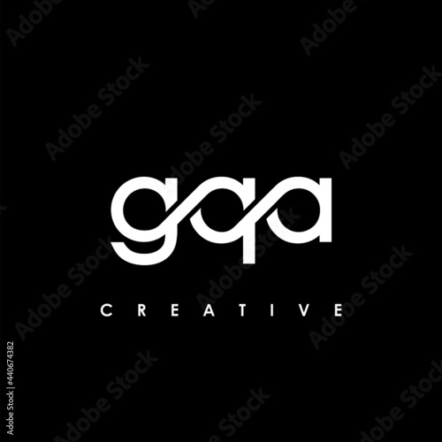 GQA Letter Initial Logo Design Template Vector Illustration