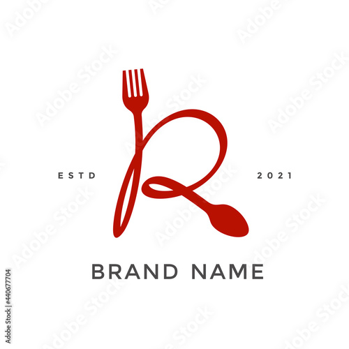 Initial R Fork and Spoon