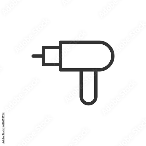 Drill  line icon, sign or symbol.