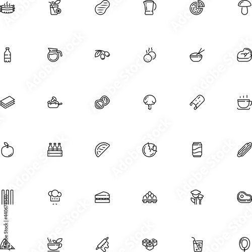 icon vector icon set such as: sketch, graphics, gastronomy, lettuce, baked, aroma, grocery, machine, calcium, blood, salmon, mustache, animal, milk, store, colored, color, leaves, sour, meatball
