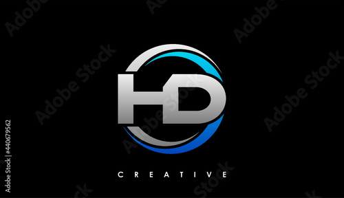 HD Letter Initial Logo Design Template Vector Illustration