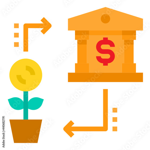 Currency flat icon