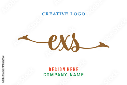 EXS lettering logo is simple, easy to understand and authoritative photo