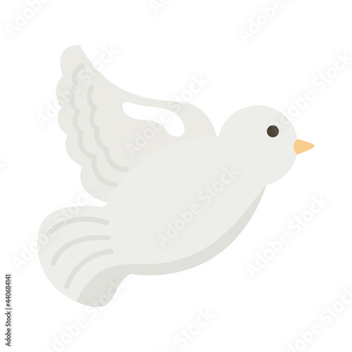 cute dove flying