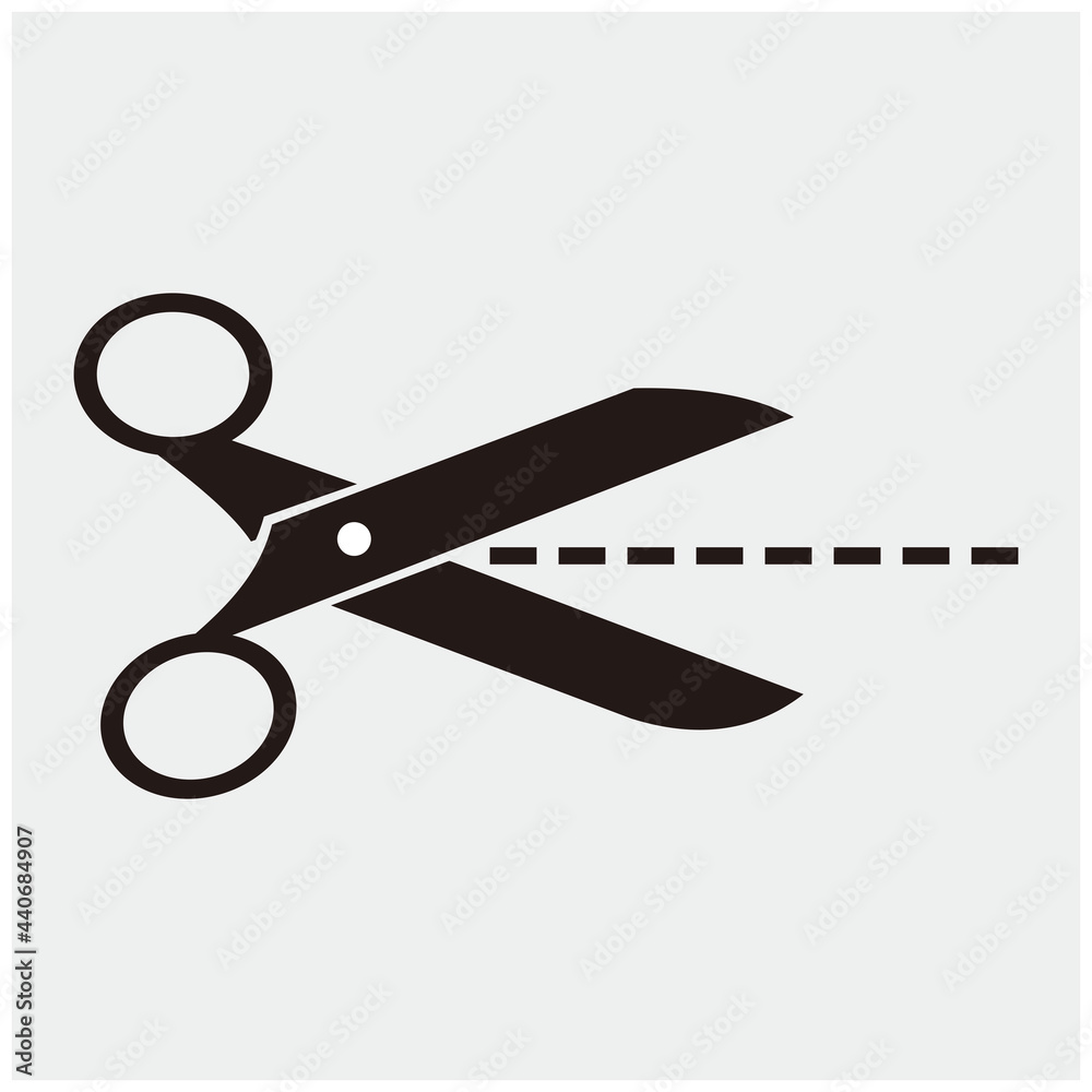 Scissors icon vector illustration design Scissors icon vector illustration design