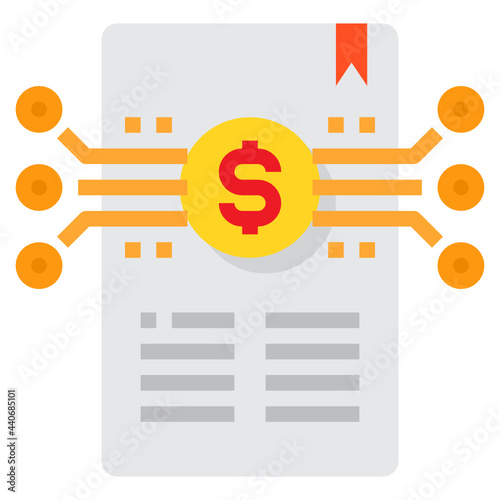 Invoice flat icon
