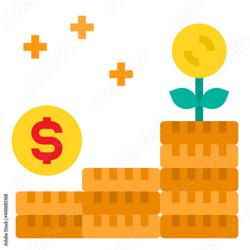 Wealth flat icon