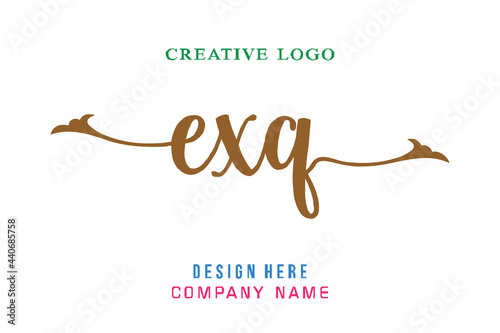 EXQ lettering logo is simple, easy to understand and authoritative photo