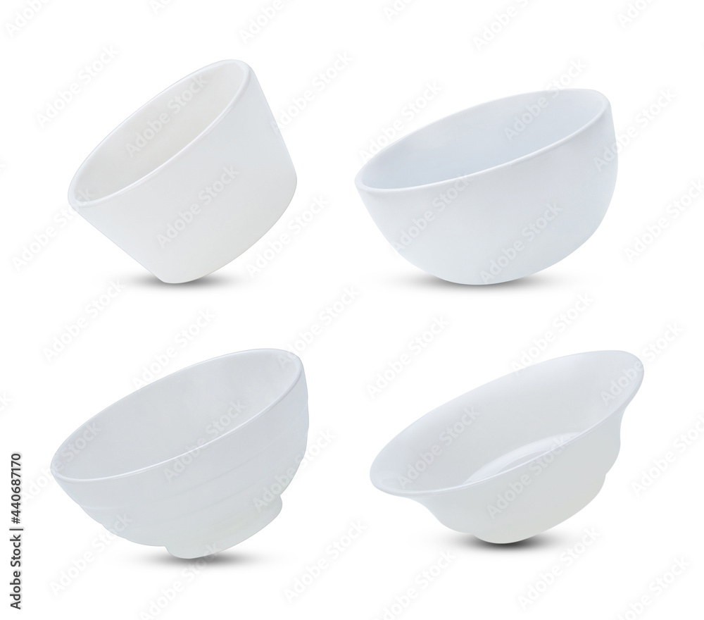 White bowl on white background White bowl on white background