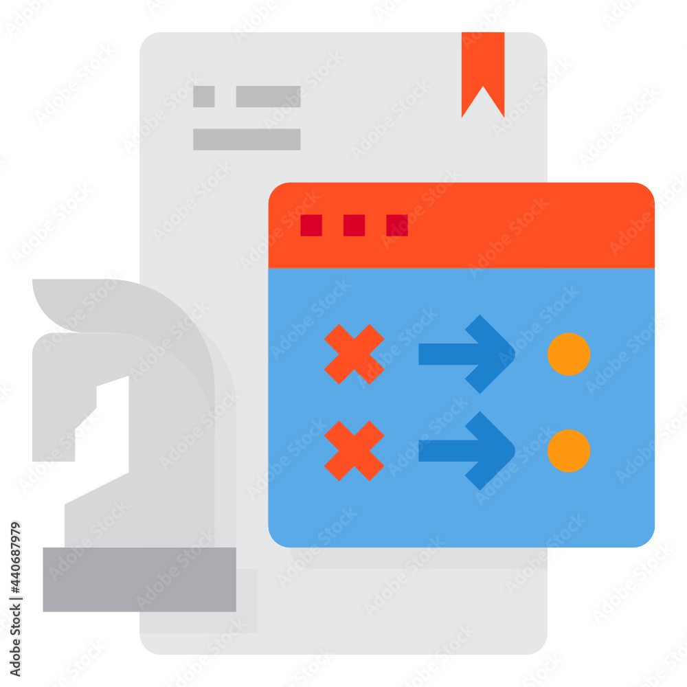 Fototapeta premium Paper flat icon